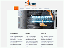 Tablet Screenshot of alcortechsolutions.com
